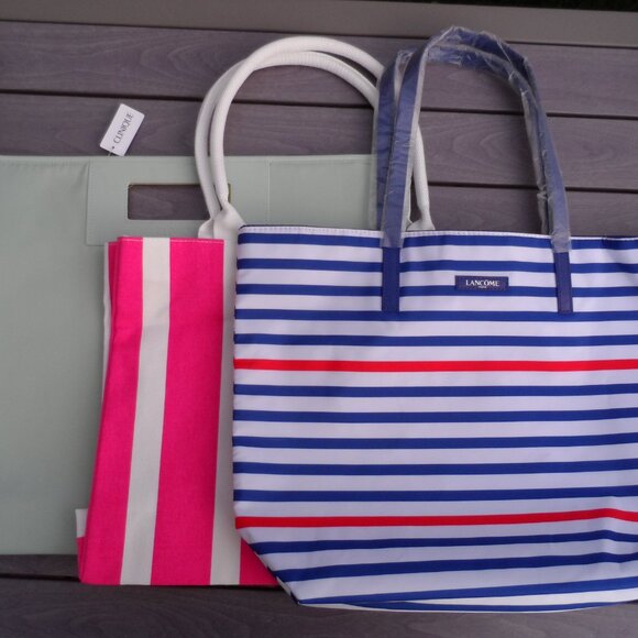 Lancôme- bundle 3 tote bags -$12 NEW - Picture 2 of 6